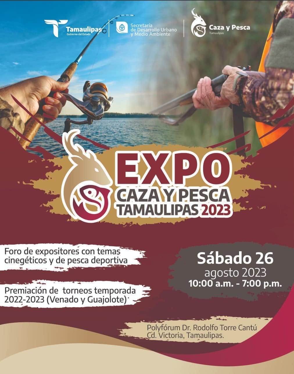 Invita Tamaulipas a “Expo Caza y Pesca 2023”