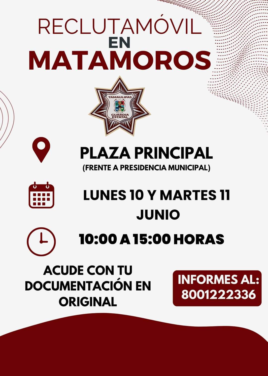 Hay vacantes …👮‍♂️Únete a la Guardia Estatal 👮‍♀️