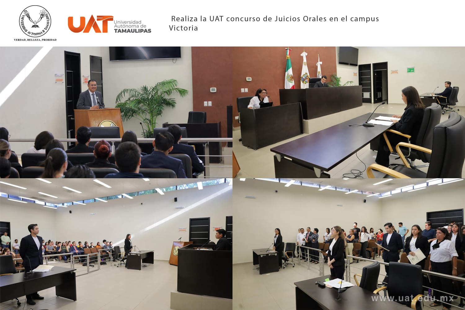 Realiza la UAT concurso de Juicios Orales en el campus Victoria