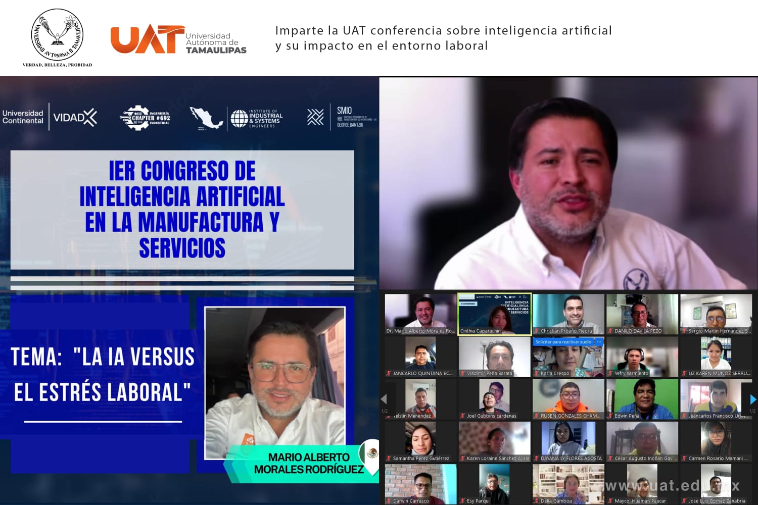 Imparte UAT conferencia sobre inteligencia artificial y su impacto en el entorno laboral