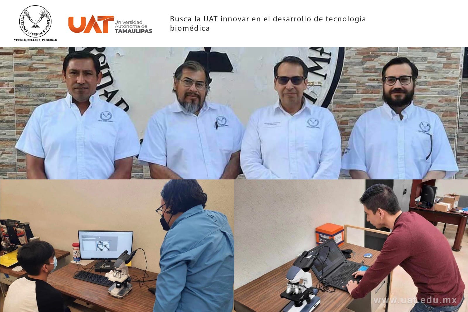 Busca la UAT innovar en el desarrollo de tecnología biomédica