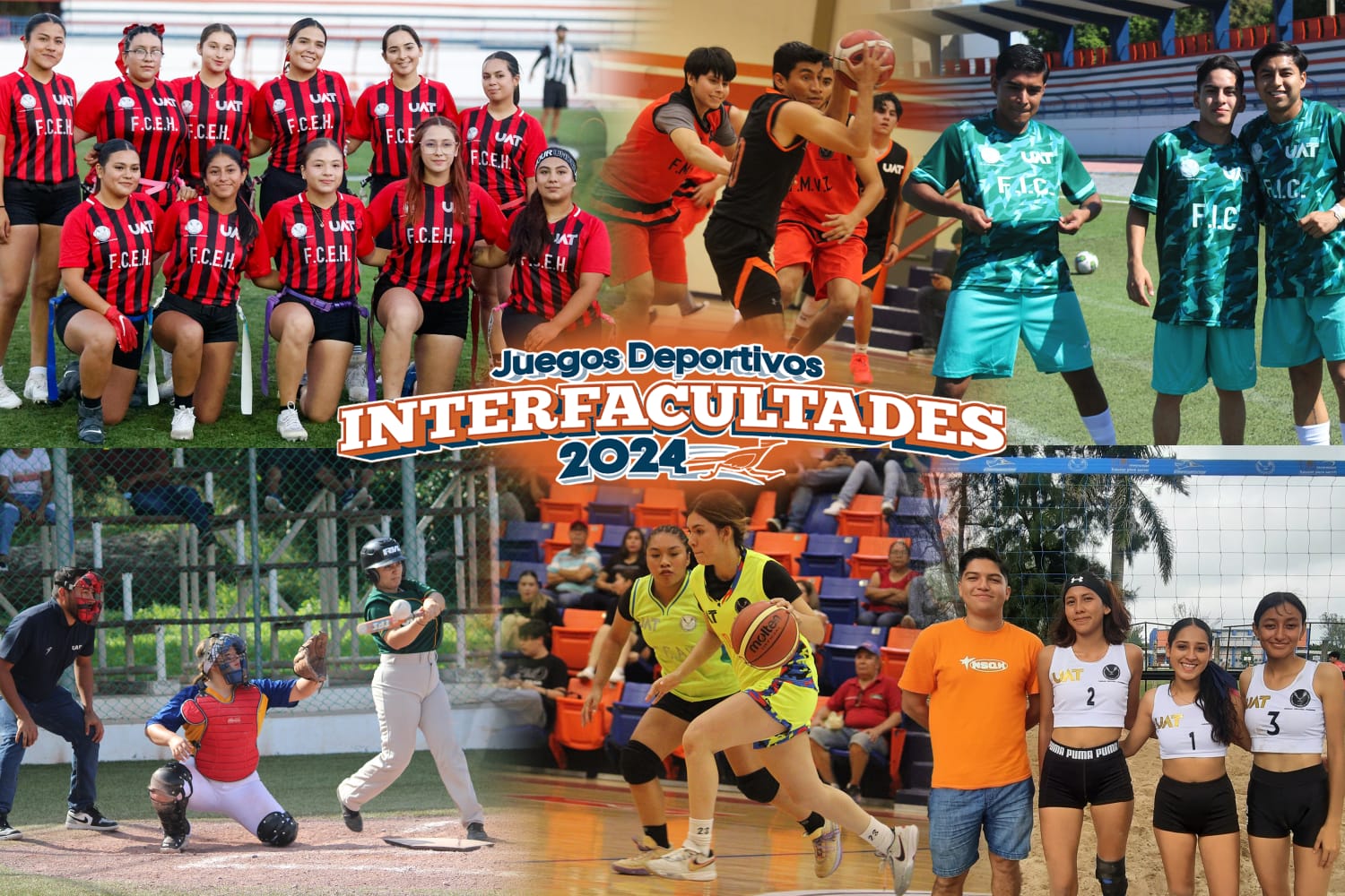 UAT define finalistas en Juegos Interfacultades 2024 de la Zona Centro